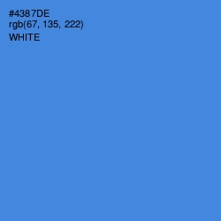 #4387DE - Havelock Blue Color Image